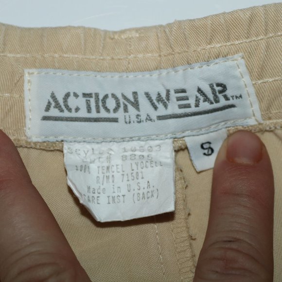 Actionwear USA Tencel Lyocell Pleated Shorts w32 - Picture 3 of 4